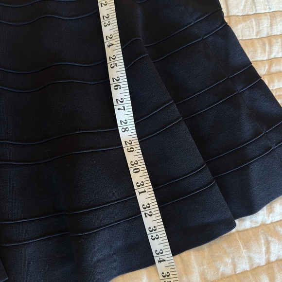 NWT Ted Baker London Navy Velvey Puff Sleeve Women's Dress Size 0 - Picture 9 of 10